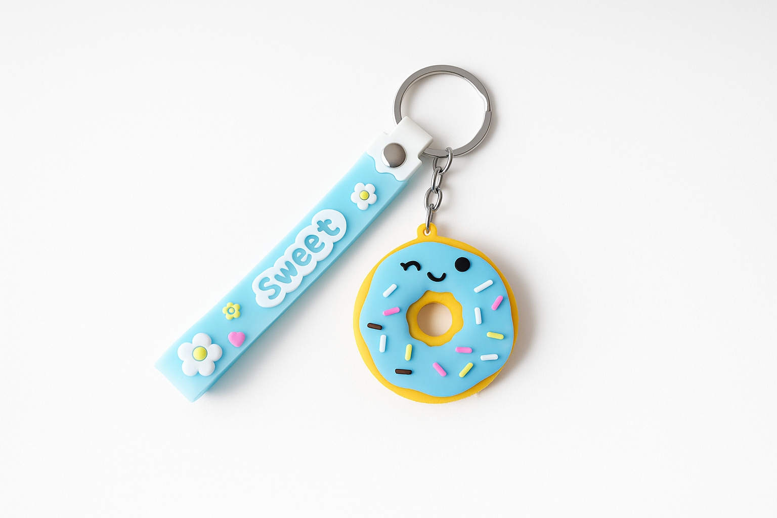 Mėlynas raktų pakabukas „Sweet spurgytė“