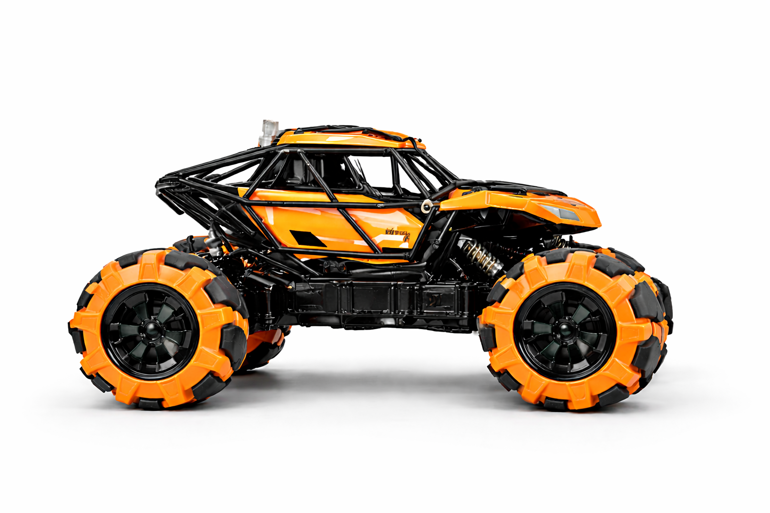 Nuotoliniu būdu valdomas visureigis „Stunt Climbing Car“ – oranžinis