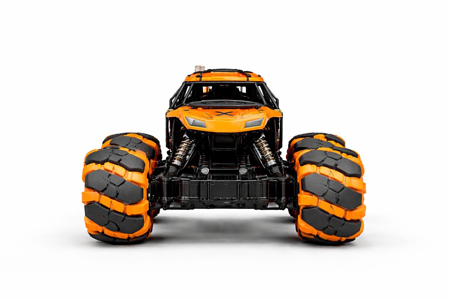 Nuotoliniu būdu valdomas visureigis „Stunt Climbing Car“ – oranžinis
