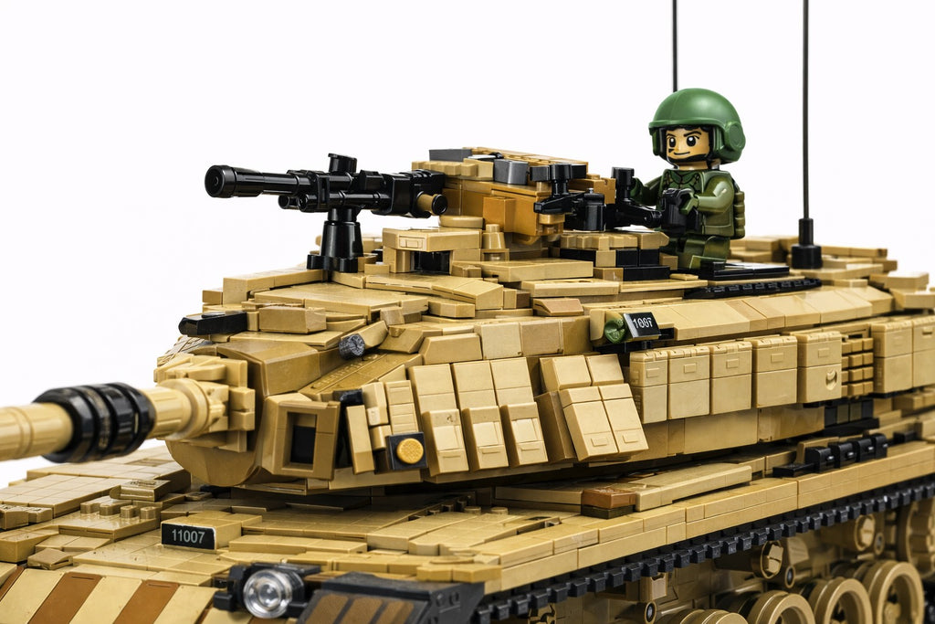 M60 Magach kovinis tankas – techninis konstruktorius (1753 detalės)
