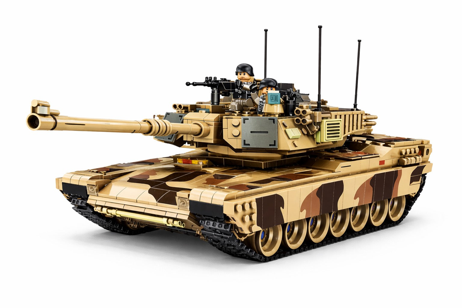 M1A2 Abrams pagrindinis kovos tankas – techninis konstruktorius (1630 detalių)