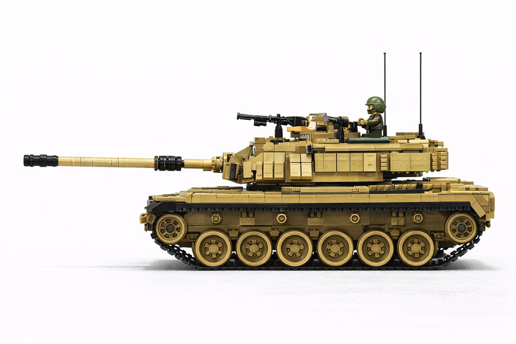 M60 Magach kovinis tankas – techninis konstruktorius (1753 detalės)