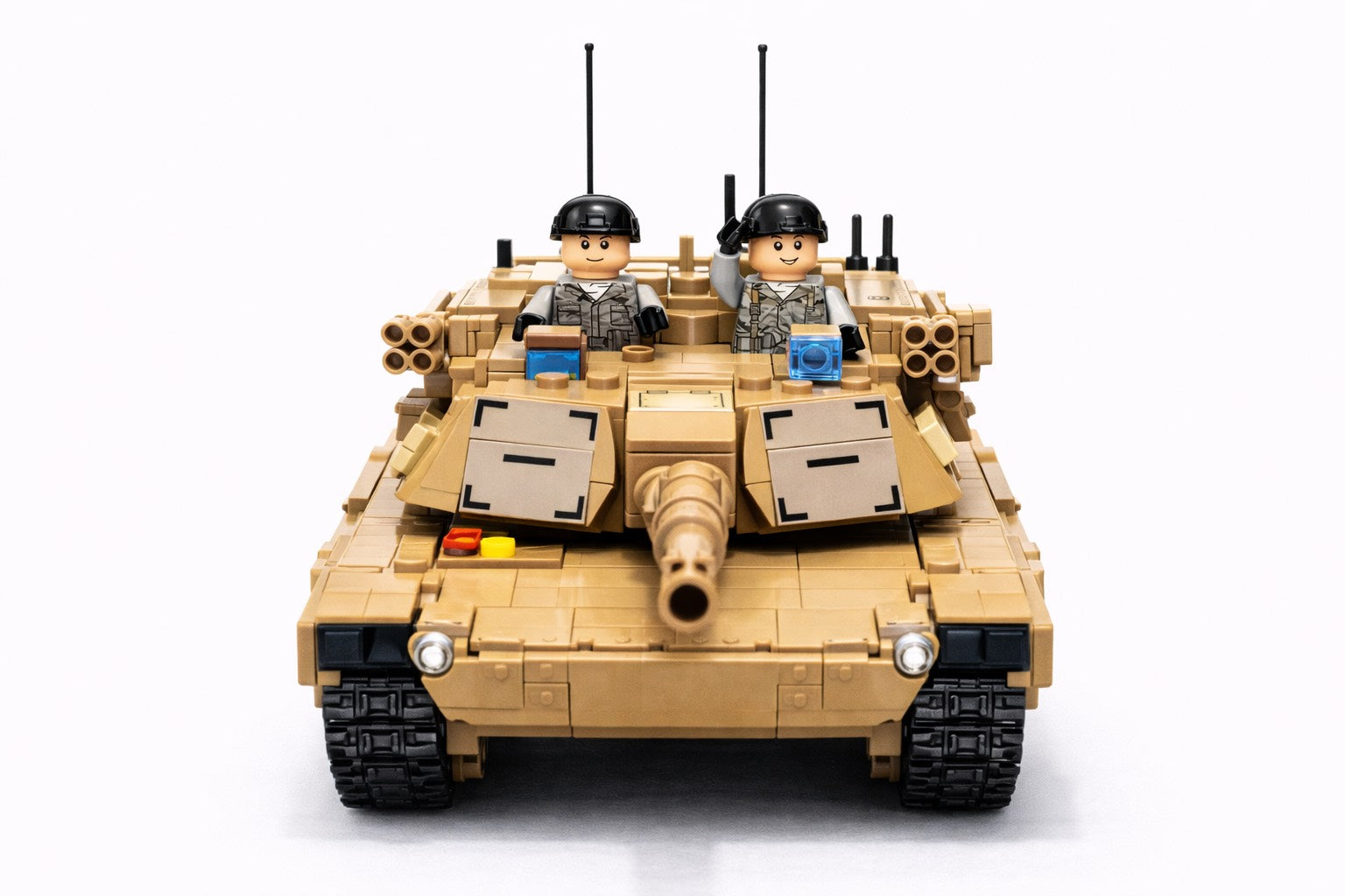 M1A2 Abrams karinės technikos konstruktorius – 1096 detalės