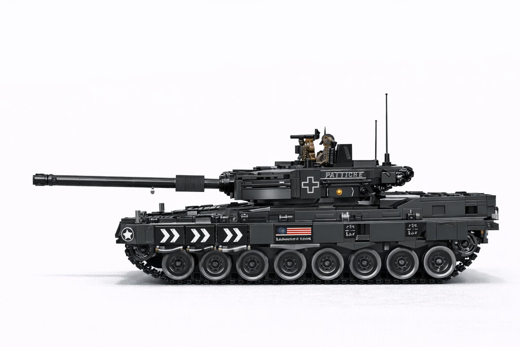 Leopard 2 pagrindinis kovos tankas – premium konstruktorius (1747 detalės)