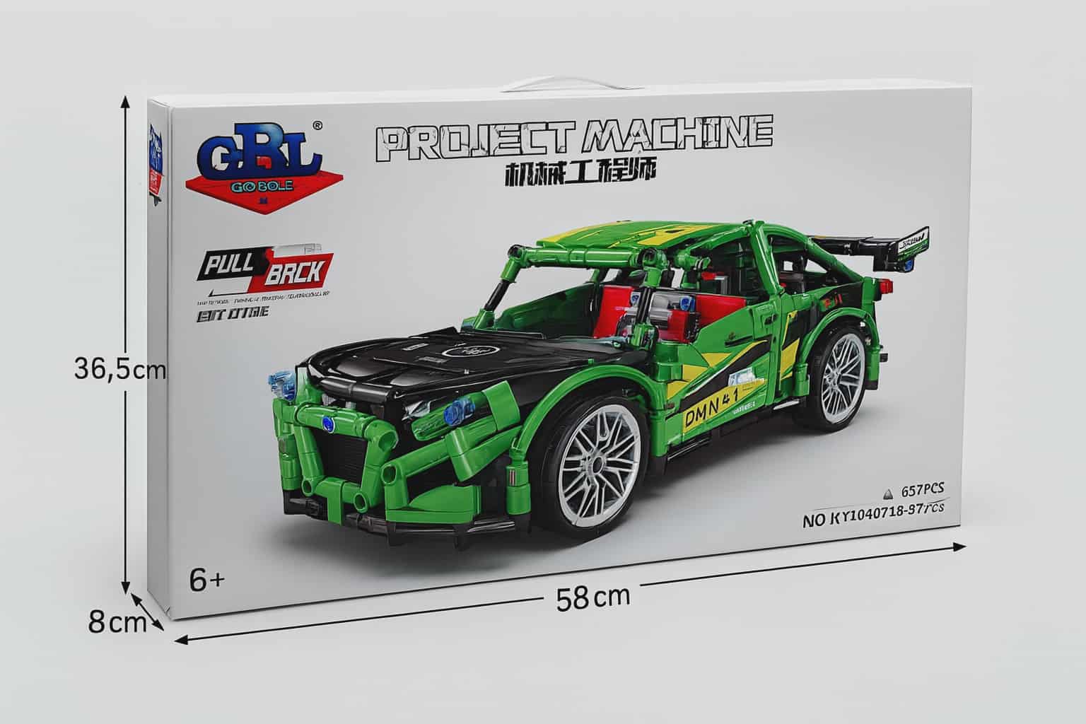 „Project Machine“ sportinis konstruktorius – 657 detalių rinkinys